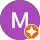 Purple letter M icon with star badge