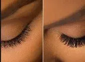 Close-up of elegant eyelashes