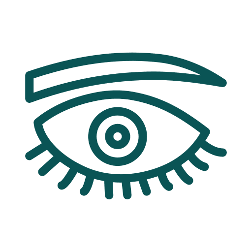 Minimalist eye with eyebrow design